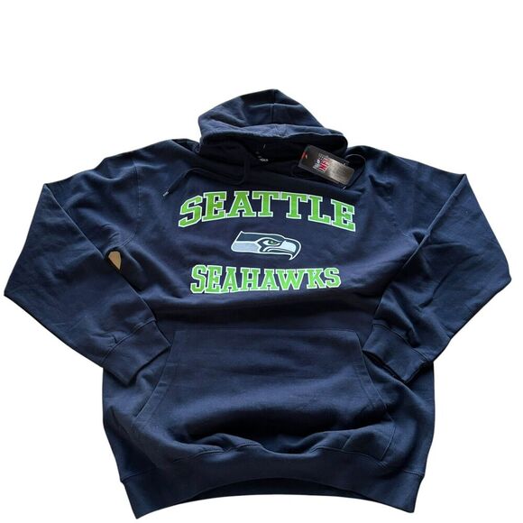 Seattle Seahawks NFL Pro line Graphic Men's Tall Pullover Hoodie Blue Green XLT - Picture 2 of 7